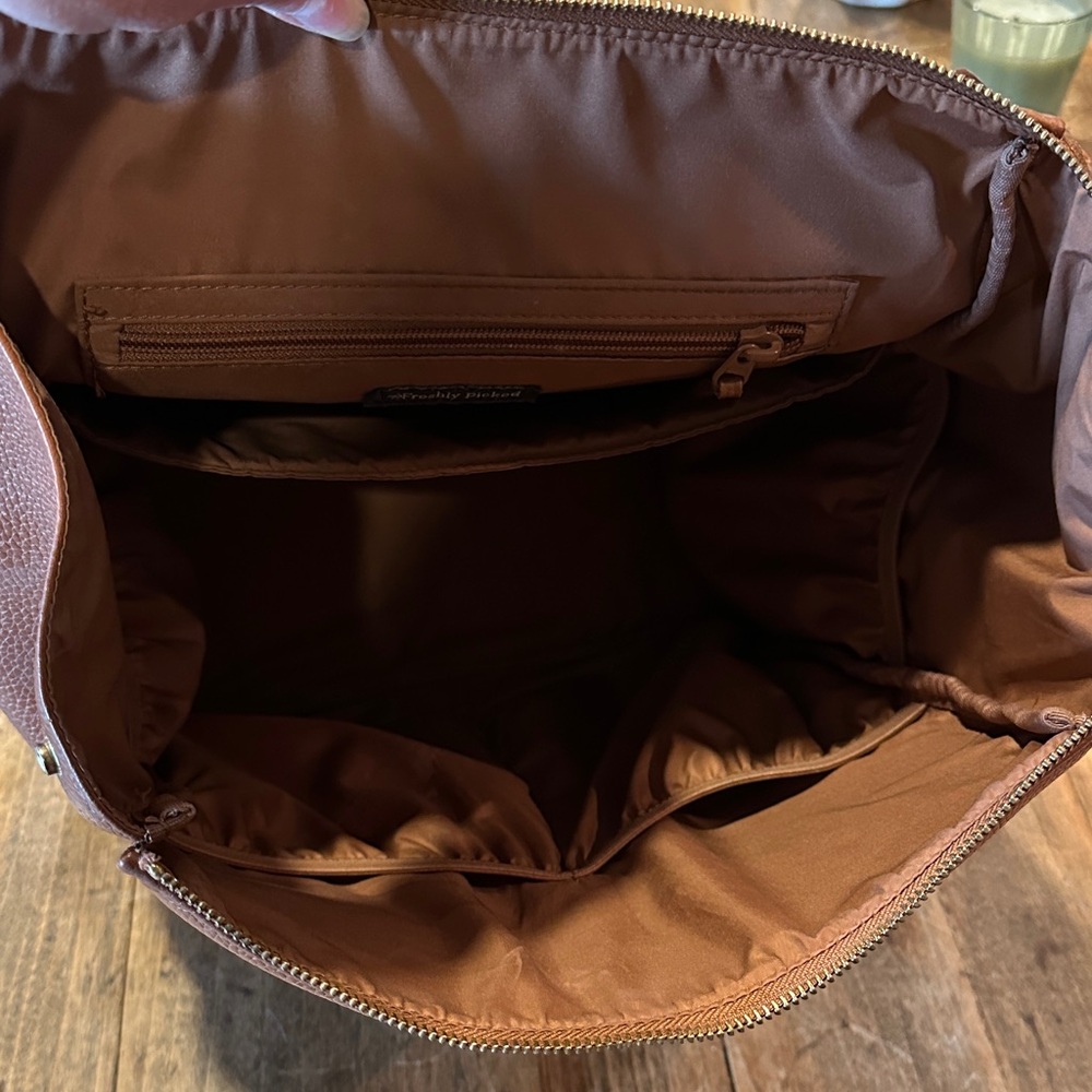 Freshly Picked Brown Leather Baby Bag - Picture 9 of 13